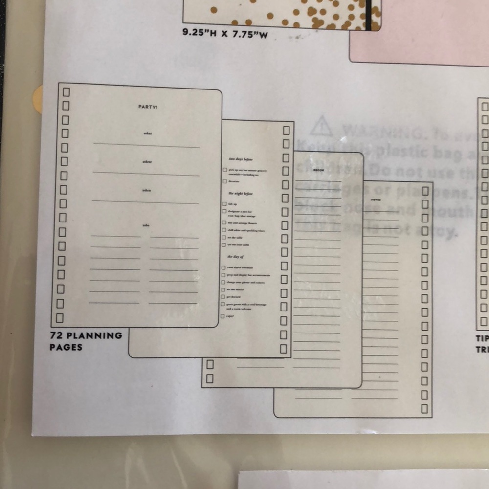 New! Kate Spade Confetti Party Planning Book - Picture 6 of 7